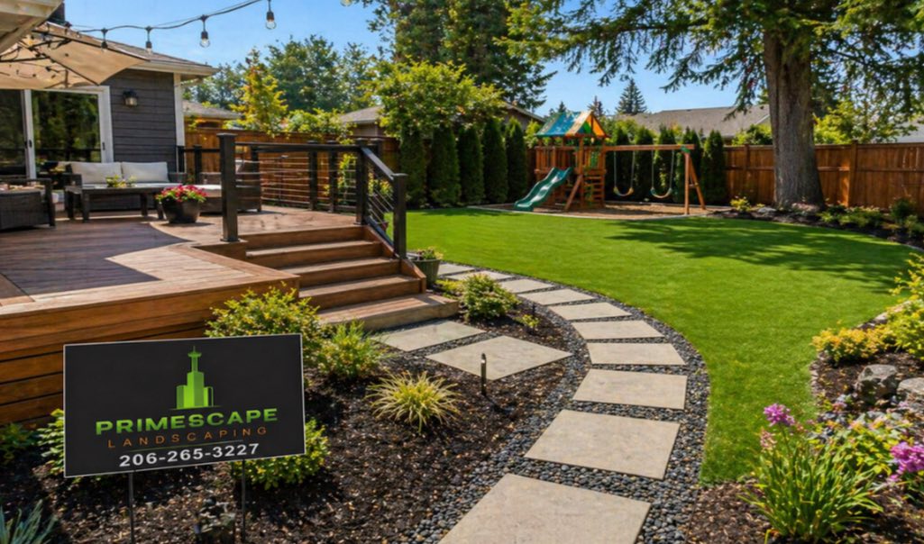 PrimeScape backyard transformation Seattle